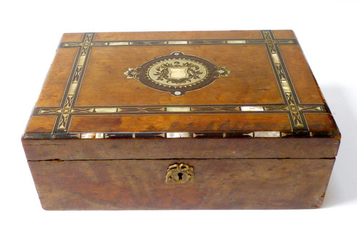 Antike holz schatulle spät - antike, schatulle,spät