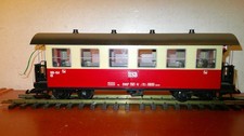 LGB  beleuchteter rot/beiger  vierachser HSB Personenwagen LGB Nr. 30730
