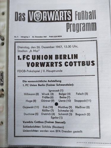 Vorwärts cottbus fc union - cottbus,