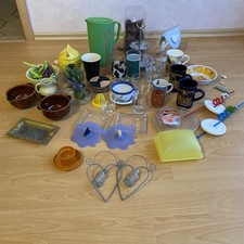 Küchenutensilien Konvolut  39 Stück Trinkbecher Schalen Gläser Vasen, Dekor usw.