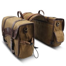 Überwurf Satteltaschen für Chopper Cruiser Retro Craftride US12 braun gebraucht