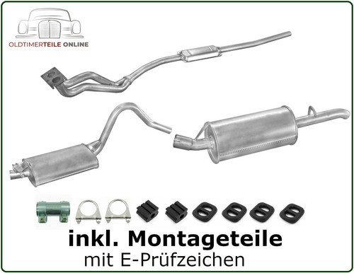 Auspuff set opel - auspuff, 2.0e