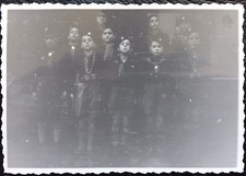 Altes sw - Foto Gruppenbild Pfadfinder / Jungen / Echtfoto 9x6,5 cm