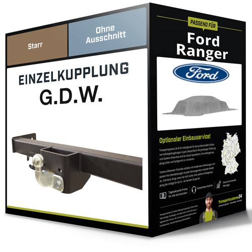 Starre anhängerkupplung für - anhängerkupplung,