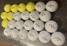 Mix aus 24 Callaway CXR Power Golfbällen neuwertig & A Klasse gelb weiß