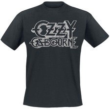 Ozzy Osbourne T-Shirt Herren Vintage Logo schwarz Band-Merch, Bands, Horror