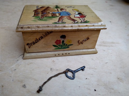 Spardose holz schatztruhe - spardose,