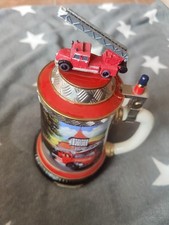 Feuerwehr Bierkrug mit Deckel