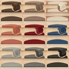 Stufenmatten Treppenmatten Treppenteppich Ariston in 9 Farben und versch. Set's