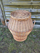 Wäschekorb Weidenkorb mit Deckel H 49 cm koi10