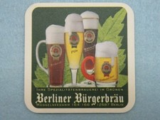 Bier Sammlerstück Untersetzer ~ Berliner Burgerbrau Bockbier,Pils ~