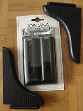 Wandregal Toskana Anschraub-Teile Wandbefestigung schwarz Wandschiene