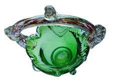 Murano Glas Schale Korb 60-70 er Jahre Vintage CENEDESE