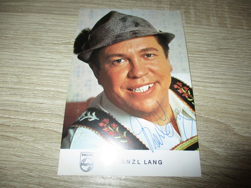 Franzl lang original autogramm - original,