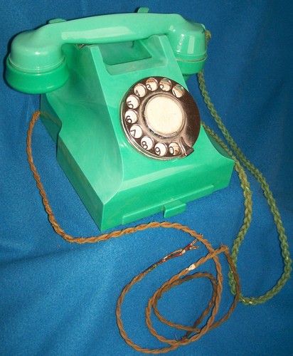 Bakelit telefon 332f jadegrün - bakelit,