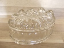 Antike Form für Pudding Kuchenform Backform - Pressglas, Art Déco L16,50cm