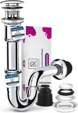 Siphon Waschbecken Edelstahl