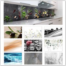 Küchenrückwand Spritzschutz robuste ABS-Kunststoff Platte Fliesenspiegel Deluxe