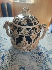 Bowletopf 4 Liter Steingut / Keramik Mit Deutschen Burg-Motiven