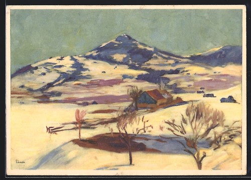 Ansichtskarte winterliche - ansichtskarte,