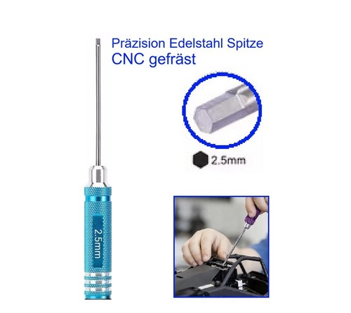 5mm präzision inbus - 2,5mm,