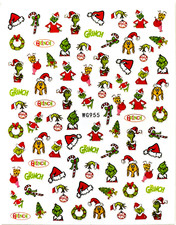 WEIHNACHTEN Nail Art Nagel Sticker selbstklebend Grinch WG955-2721
