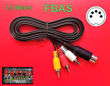 Commodore C64 C128 VC20 C16 Plus/4 FBAS Stereo Monitor Video Kabel DIN RCA Cinch