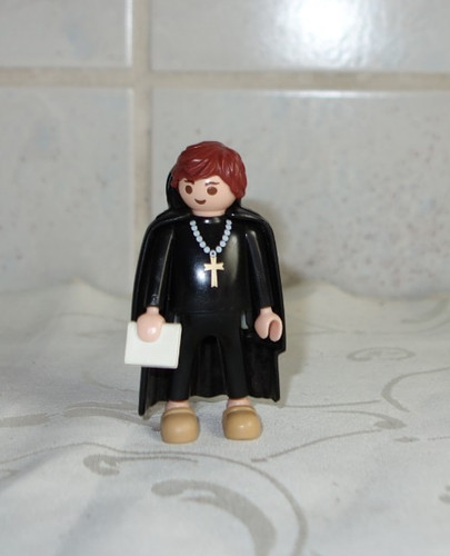 Mönch schwarze kutte - -,