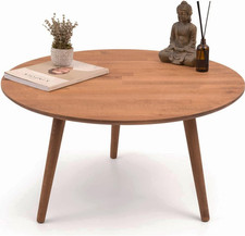 Gozos Oviedo Couchtisch Tisch Wohnzimmertisch Ø 80 cm Rund Beistelltisch