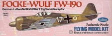 KRICK Modellbau Flugzeug Focke-Wulf 190 Balsabausatz mit Gummimotor
