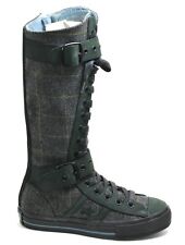 697 Converse All Star Stiefel Sneaker High Top Schuh Zipper Chucks Kariert 36