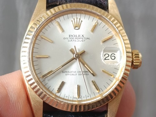 Rolex datejust lady - 750, gold