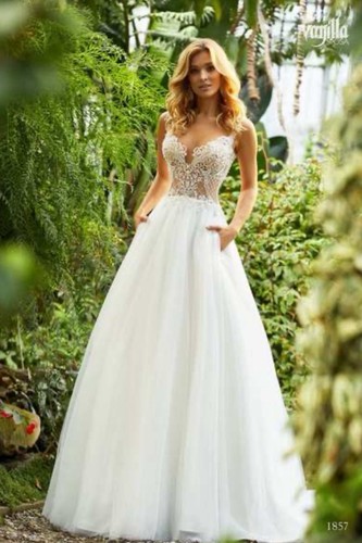 Brautkleid linie neu mit - a,