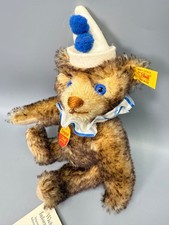 Steiff Clown Teddybär 16cm mit blaue Augen Vintage 029110 SELTEN Sammlerstück
