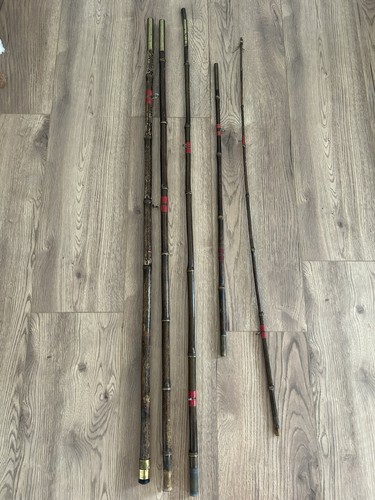 Alte dam bambus angelrute holz - angelrute,
