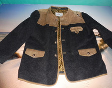 Trachtenjacke von Lekra Gr 58 Wolle und Leder Jacke Trachten
