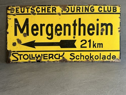 Antikes emailschild - antikes,