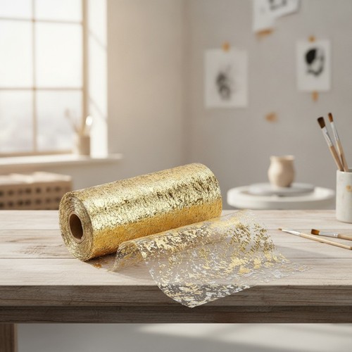 Tischläufer gold metallic - tischläufer,