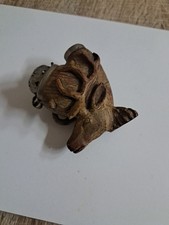 Antiker Pfeifenkopf aus Holz - Hochwertig Verarbeitet Hirsch Handgeschnitzt 