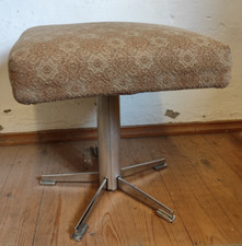 Midcentury Design DDR Hocker Stuhl Drehhocker Drehstuhl Polsterhocker um 1960