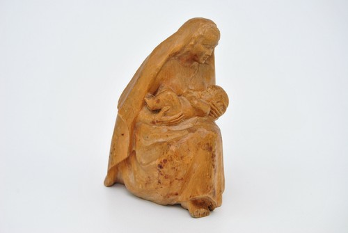 Madonna mit kind sitzend - **,