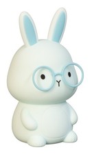 easy! by FHL Tischleuchte Nachtleuchte Felix Silikon blau Bunny, Akkubetrieb, US