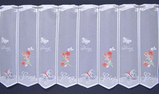 Küchengardine Scheibengardine Schmetterlinge 8 Breiten Bistrogardine 60 cm Höhe 