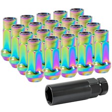 Lug Nuts Stahl M12x1,25 Radmuttern Neo Chrom Japan JDM für Subaru Nissan Suzuki