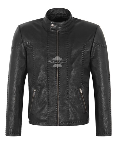 Herren lederjacke schwarz - lederjacke,