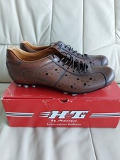 HTI by Marresi gepolsterte Echtleder Cycling Shoes EU-44 Farbe Marone