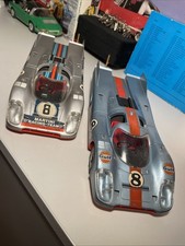 2x Schuco 1:16 PORSCHE 917 Gulf Alt Vintage Original 70er Bespielt