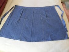 Schürze, Vorbinder, blau kariert, alt, Breite 70 cm