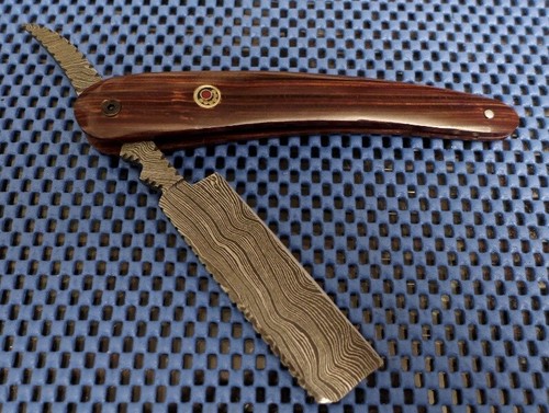Damastmesser rasiermesser - ",