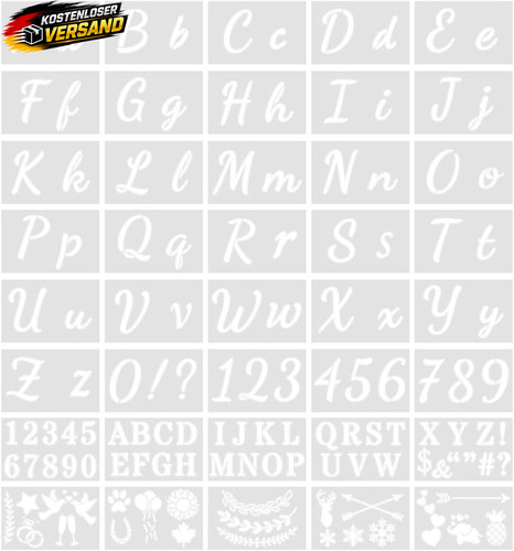 Buchstaben schablone 40 - buchstaben, schablone,